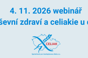 4. 11. 2026 Duševní zdraví a celiakie u dětí – webinář s dr. Annou Frombergerovou